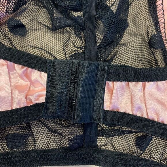 Shein Pink and Black Bra Size Large No padding - Picture 4 of 6